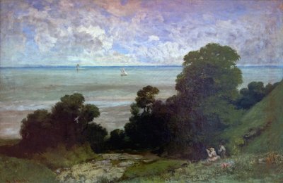 Marine or View of Honfleur by Gustave Courbet